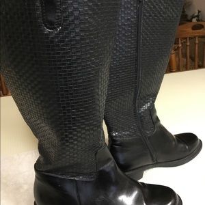 David Tate quest black woven fashion boot size 8 1/2 new